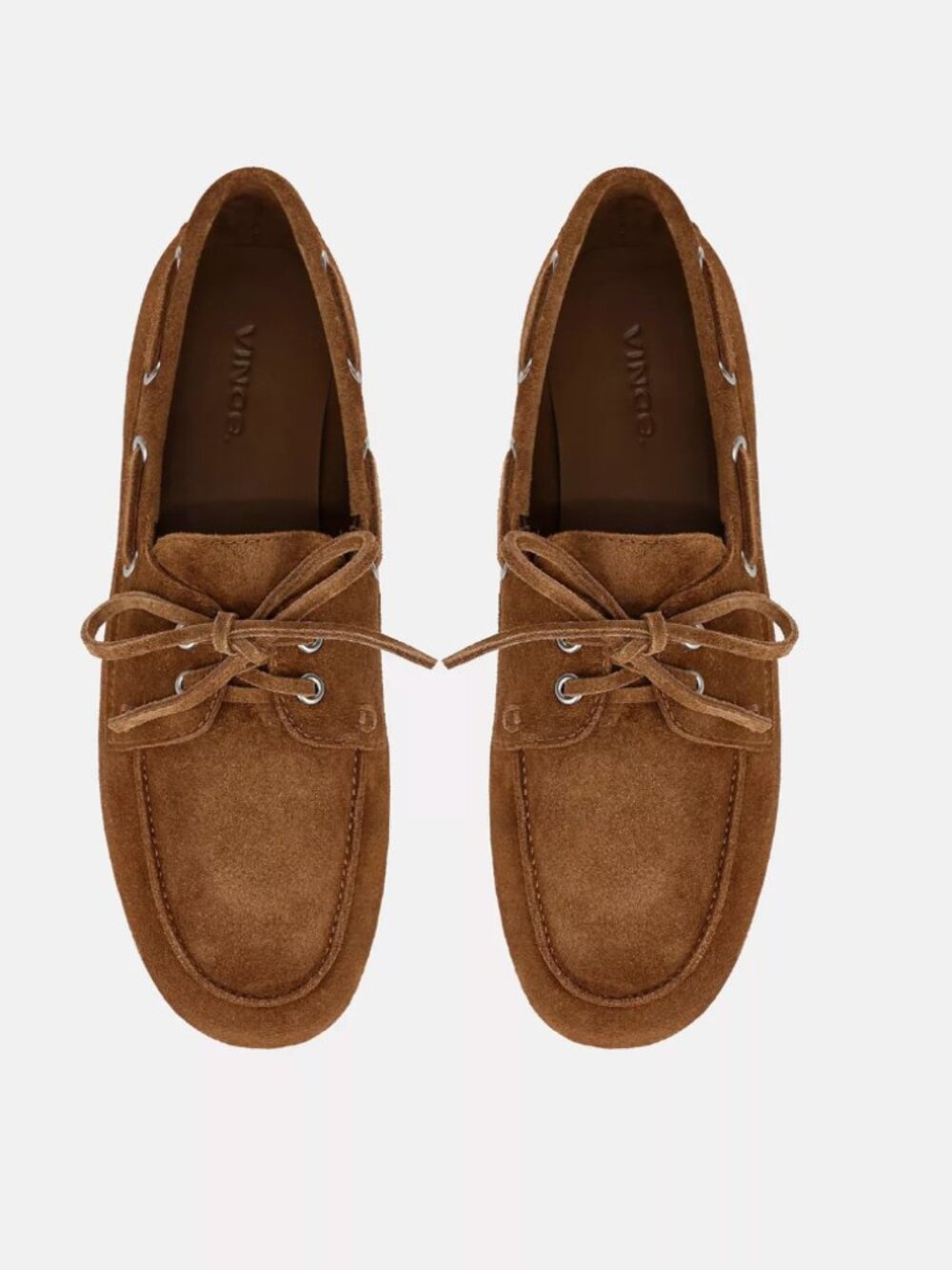 Vince Marin Suede Lace-Up Loafer Boat Shoe